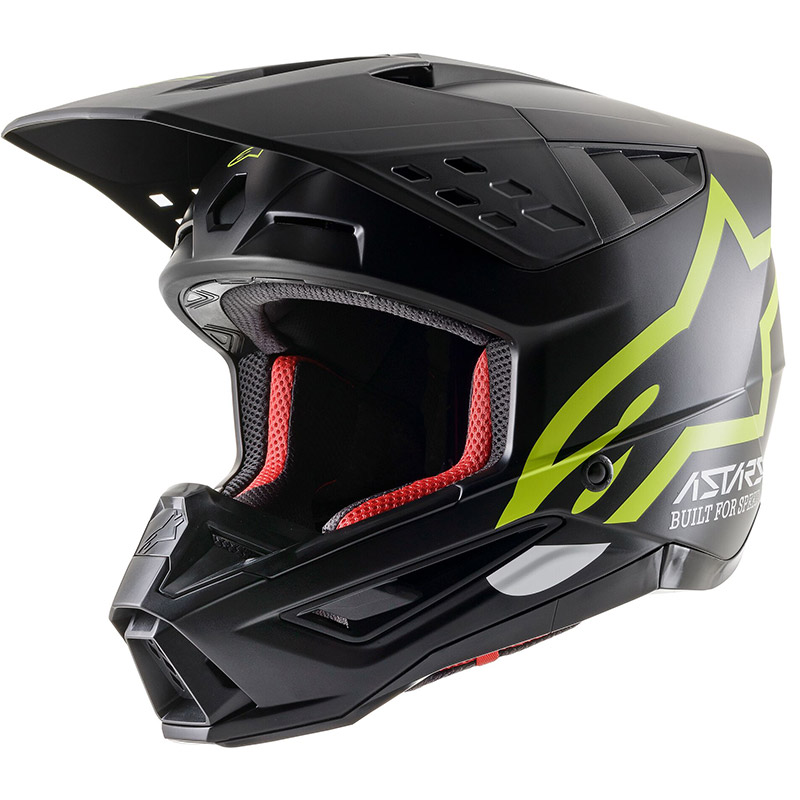 アルパインスターズSM5コンパスヘルメットブラックイエローフルオ オフロード ヘルメット A83032211559 | MotoStorm