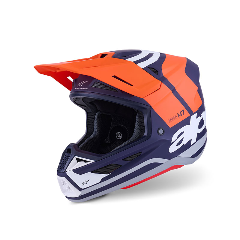 Alpinestars Sm7 2206 Core Helmet Orange White Matt
