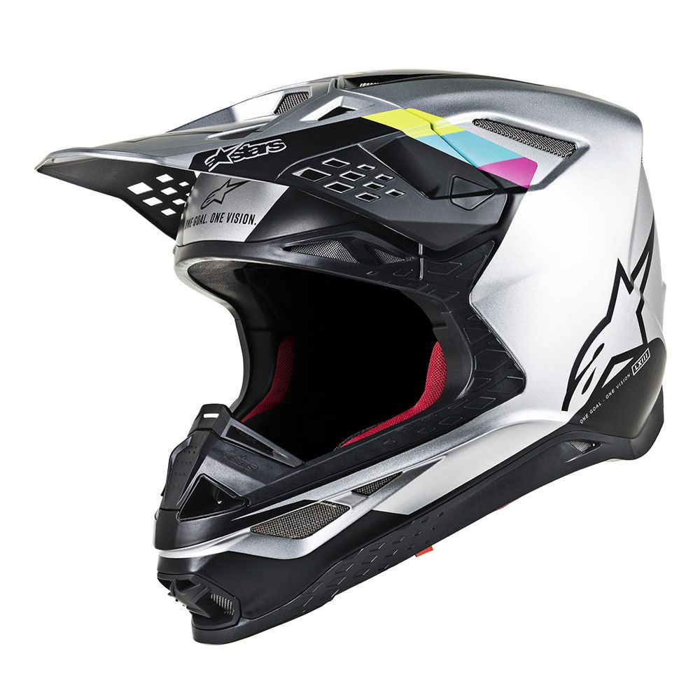 Off Road Helmet Alpinestars S-m8 Contact Silver A8300619191 Offroad