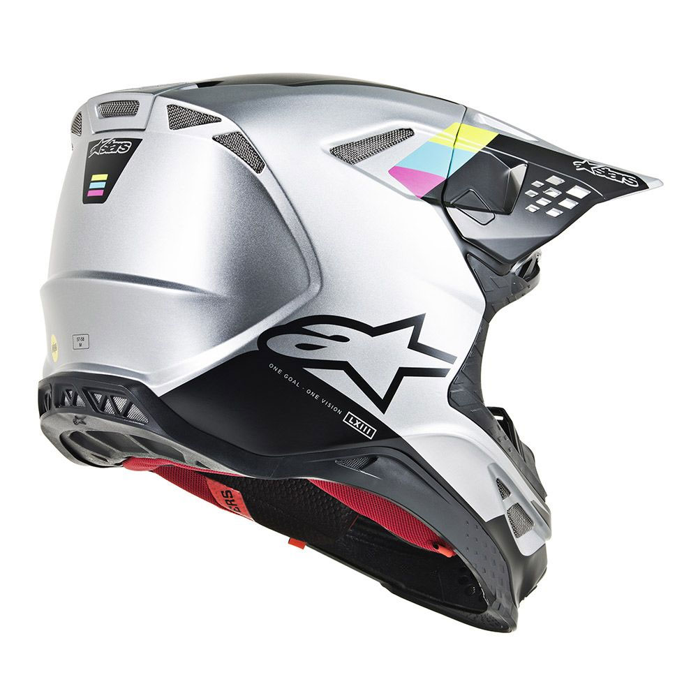 Off Road Helmet Alpinestars Sm8 Contact Silver A8300619191 Offroad
