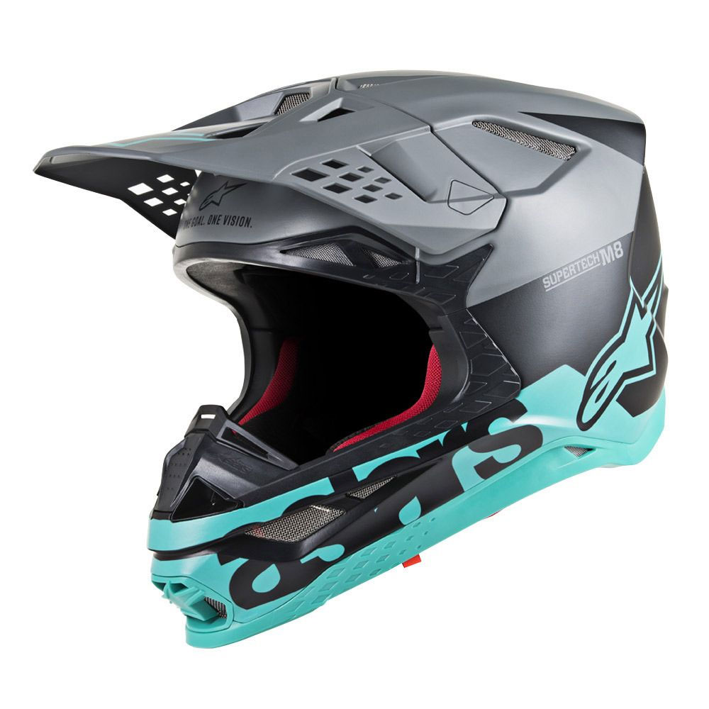 Alpinestars S-m8 Radium Helmet Light Blue A83014191306 Offroad Helmets ...