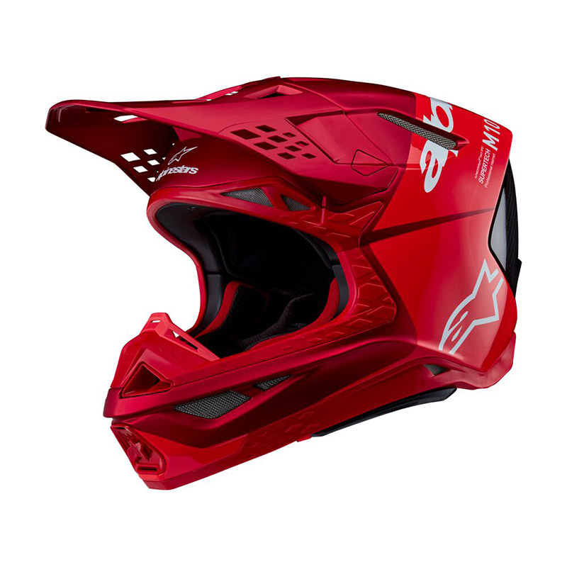 Casco Alpinestars Supertech M10 2206 Flood rosso