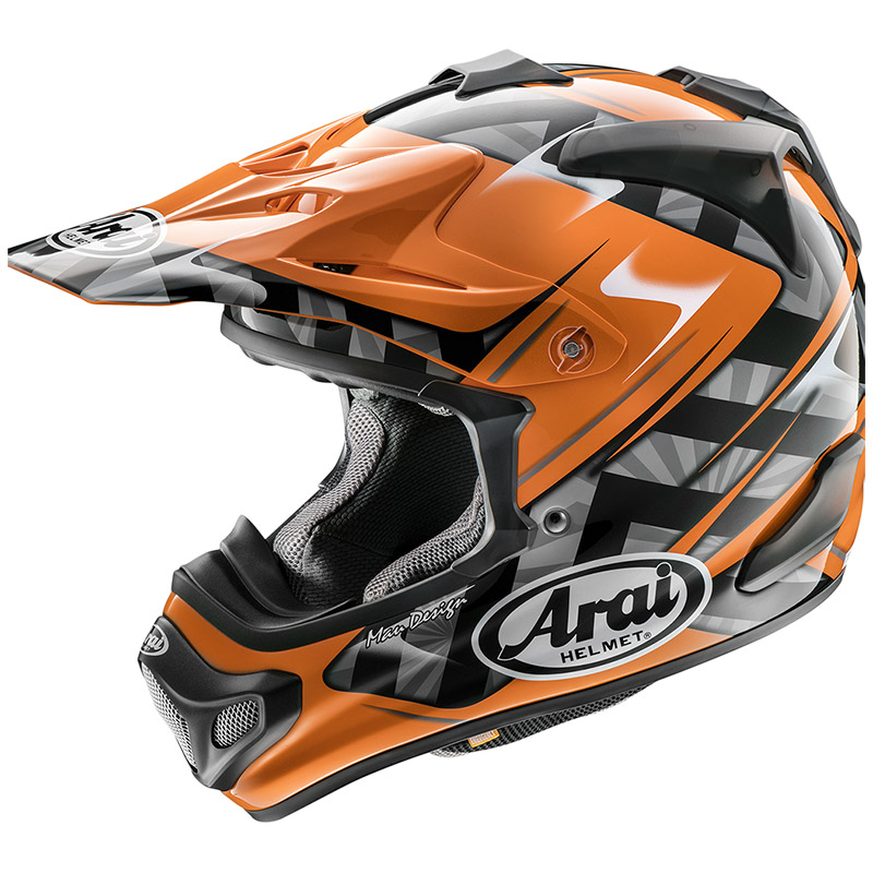 Casco Arai MX-V Scoop arancio