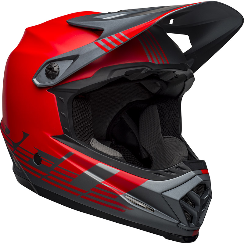 Casco Bimbo Bell Moto 9 Mips Louver rosso grigio