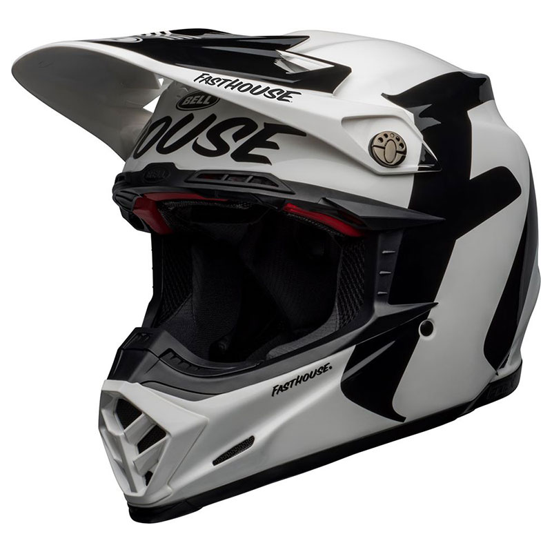 Bell Moto 9 Flex Fasthouse Newhall Helmet White BE712267