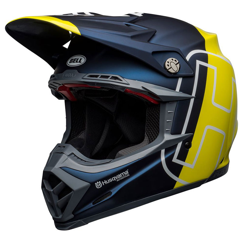 Casco Bell Moto 9 Flex Husqvarna Gotland giallo