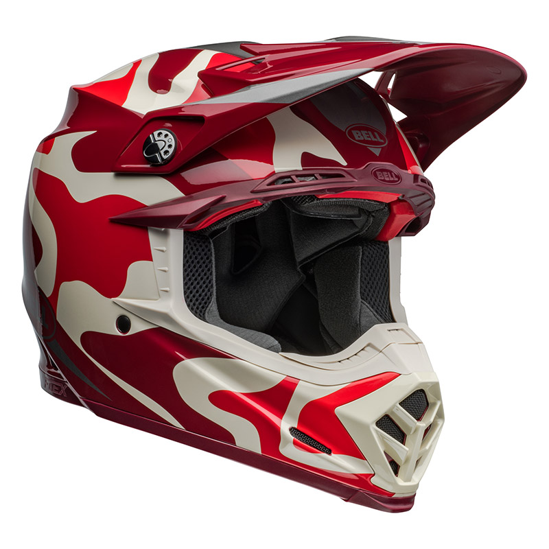 Bell Moto-9S Flex Ferrandis Mechant rosso argento