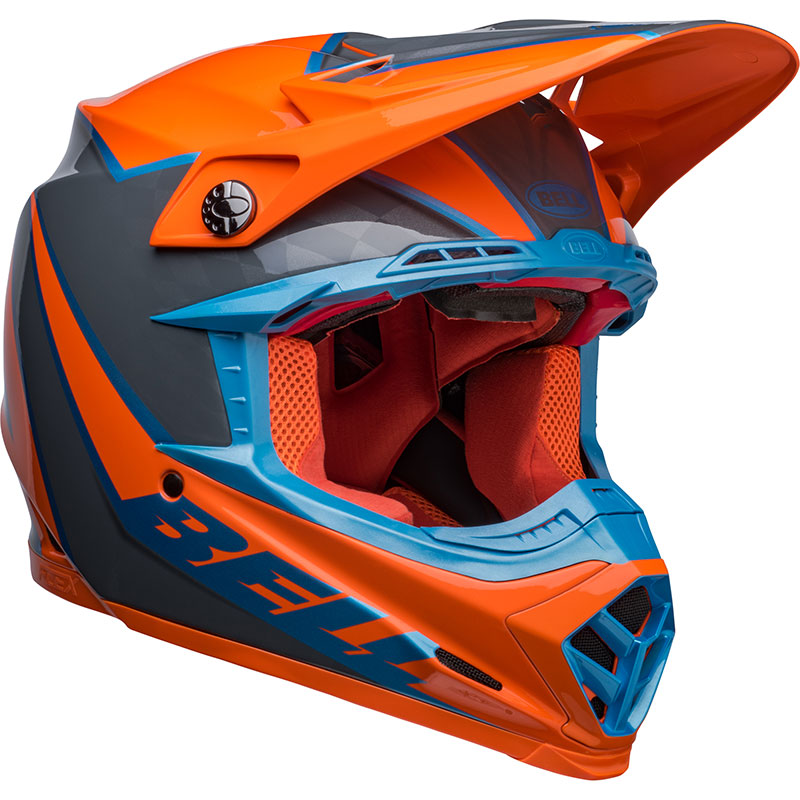 Casco Bell Moto-9S Flex Sprite arancio grigio