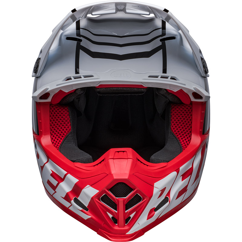 Casco Bell Moto-9s Flex Sprint Bianco Rosso | MotoStorm
