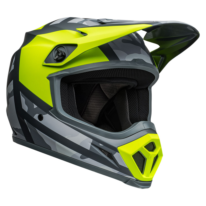 Casco Bell Mx-9 Mips Alter Ego giallo opaco camo