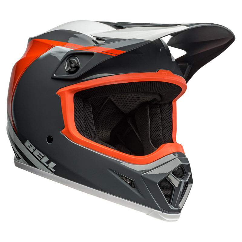 Orange dirt sales bike helmet
