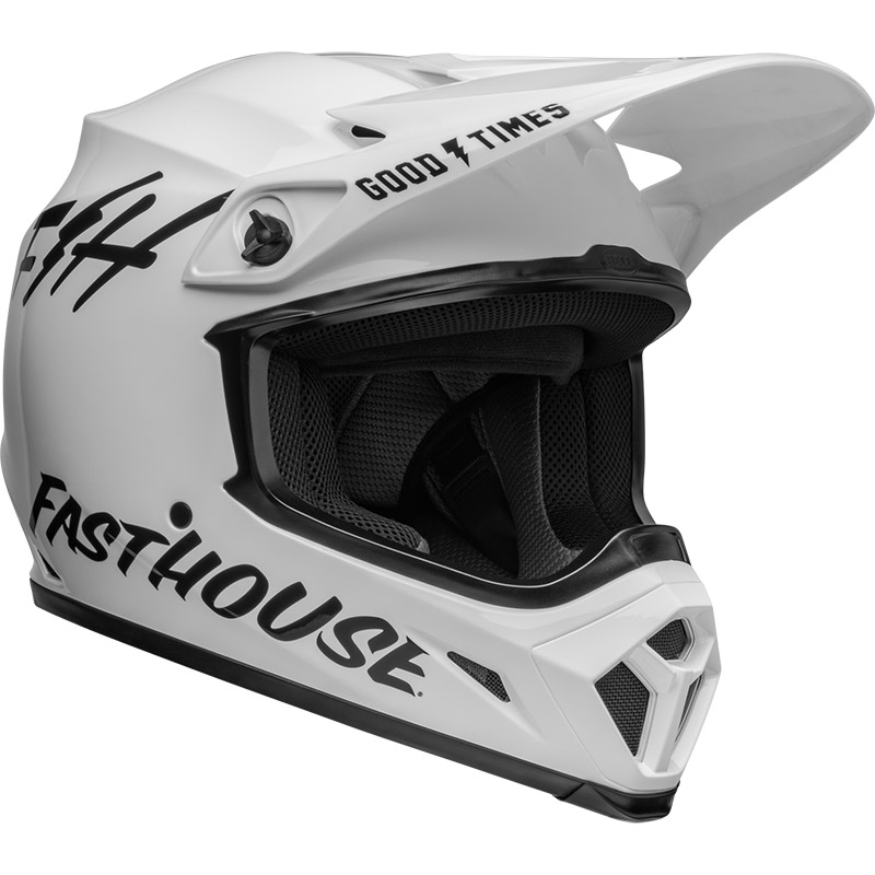 Casco Bell Mx 9 Mips Fasthouse bianco nero