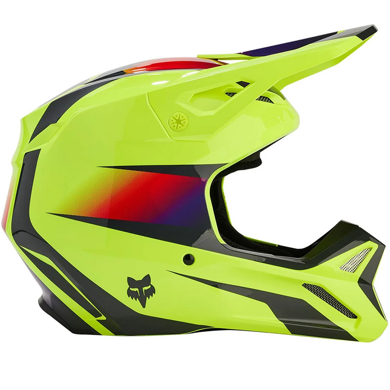Casco Fox V1 Flora amarillo FX 31372 005 Cascos Offroad MotoStorm