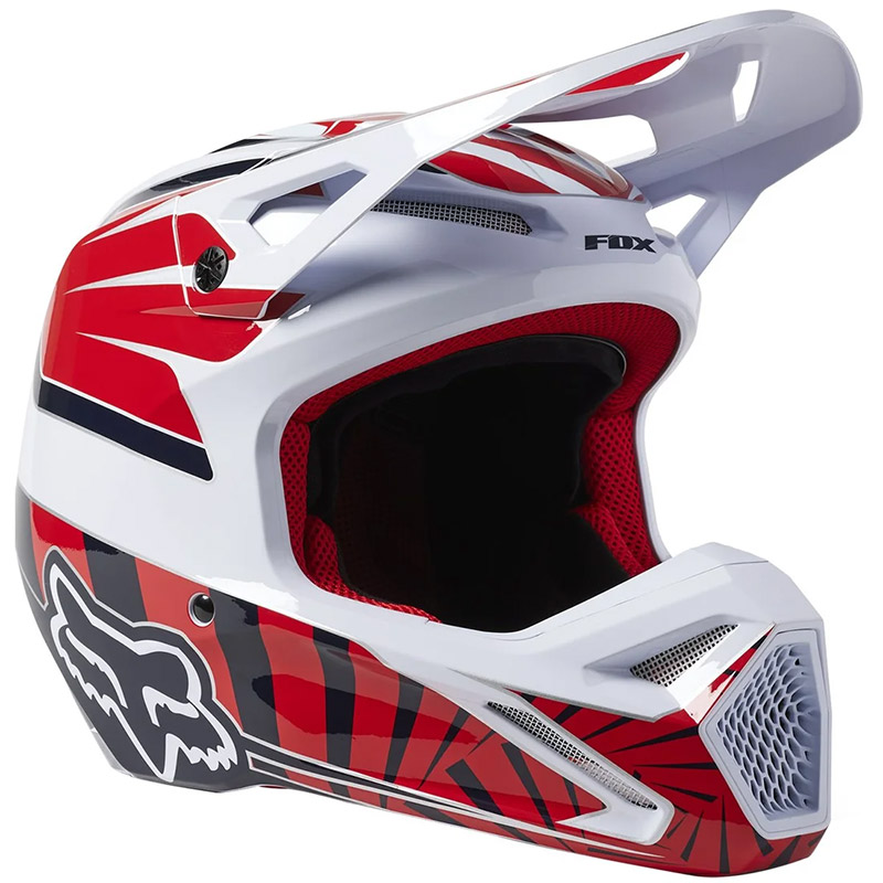 Casco Fox V1 Goat rosso