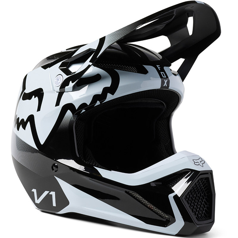 Casco Fox V1 Leed nero bianco