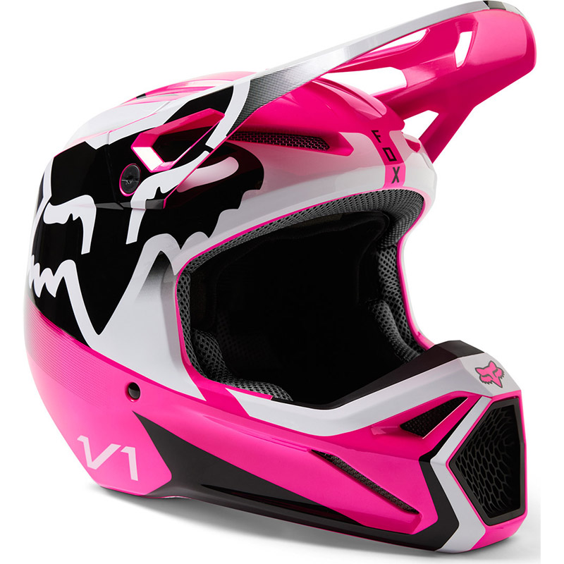 Fox V1 Leed Helmet Pink FX-29657-170 Offroad Helmets | MotoStorm