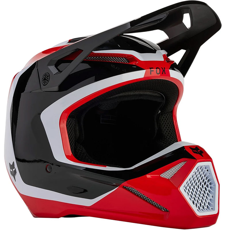 Casco Fox V1 Nitro rosso fluo