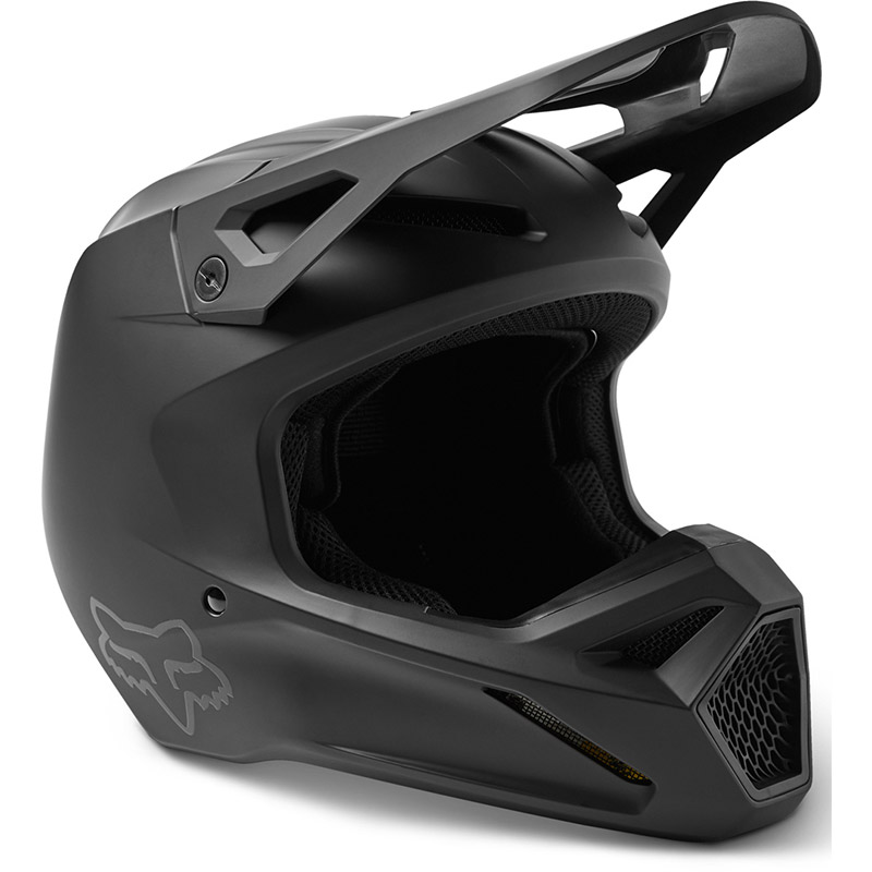 Helm Fox V1 Solid schwarz matt