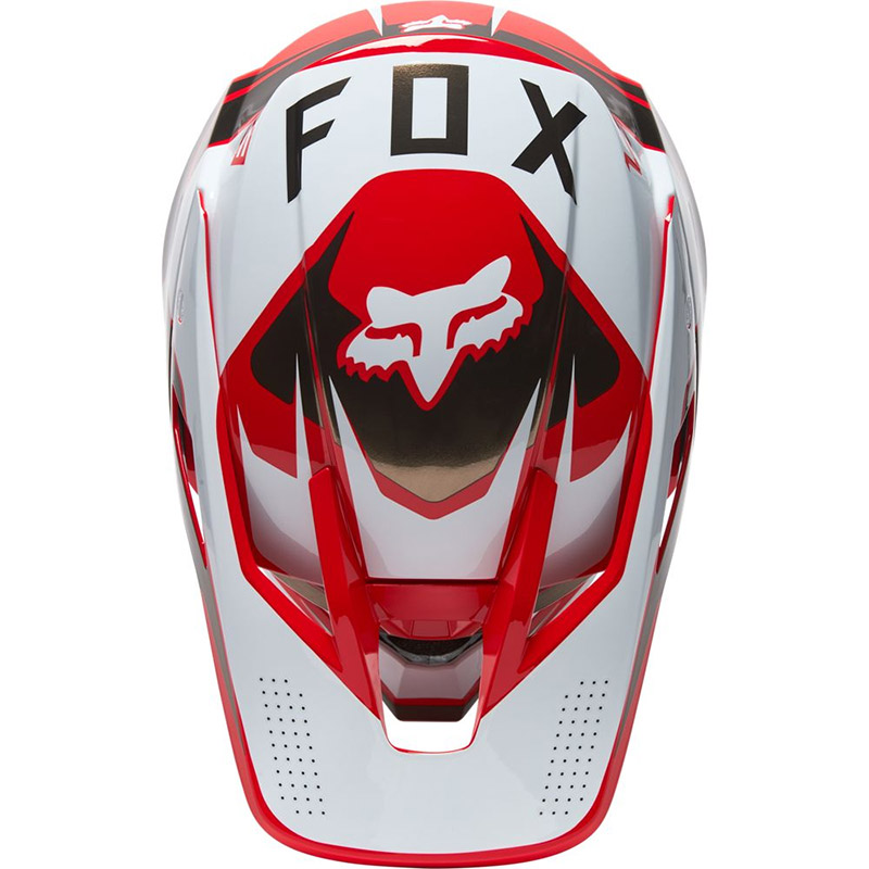 Fox V3 Rs Mirer Helmet Red Fluo FX 
