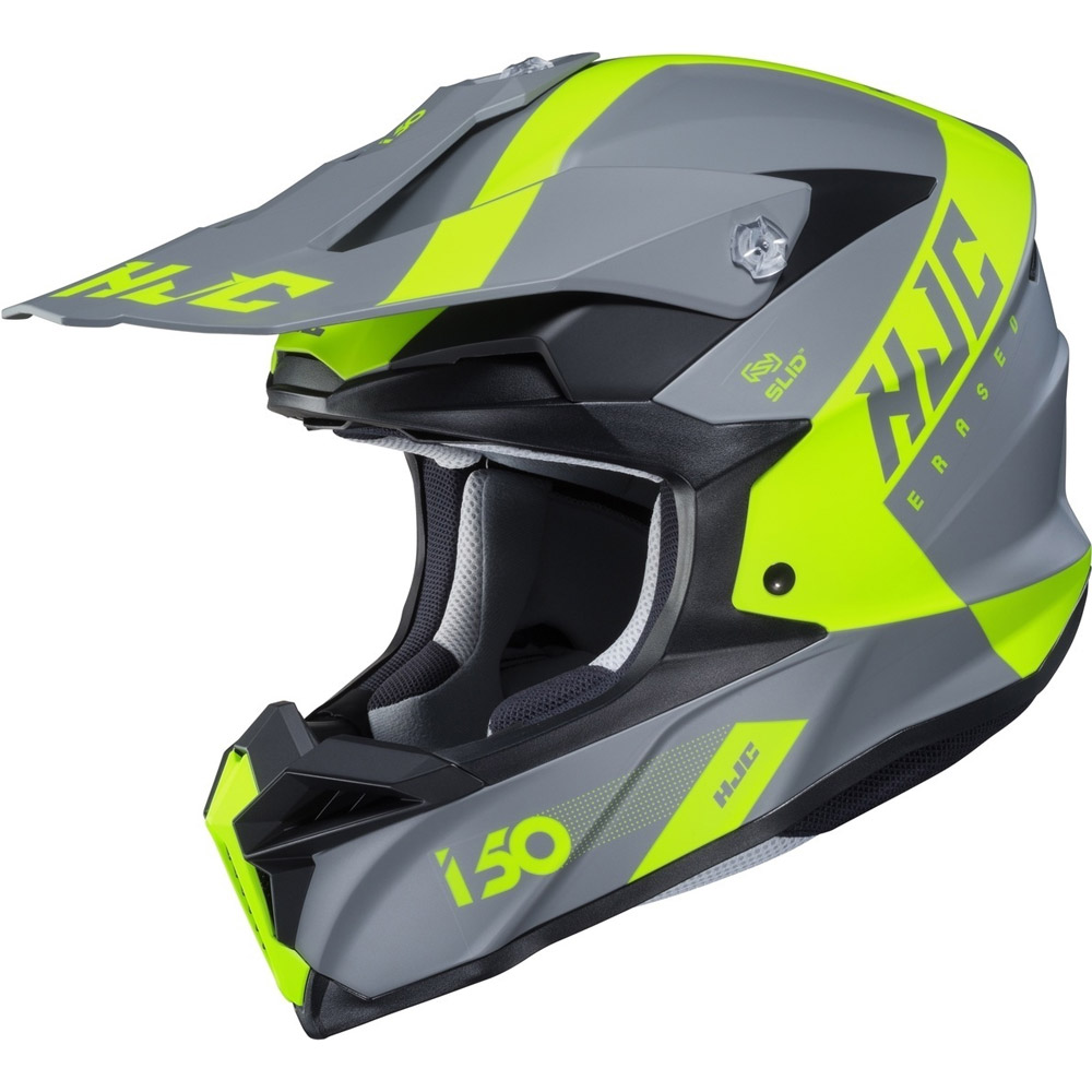 Casco HJC i50 Erased grigio giallo