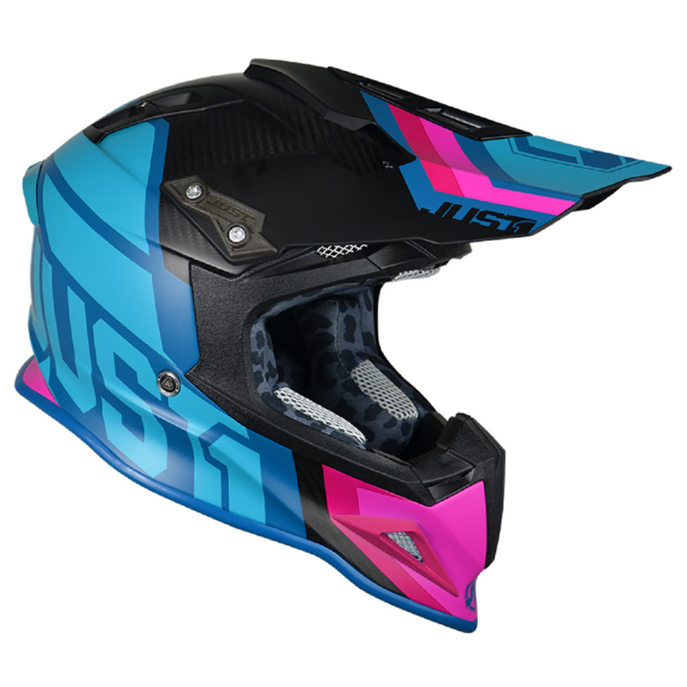 Just1 J12 Unit Blue Pink JO6063230261045 Offroad Helmets MotoStorm