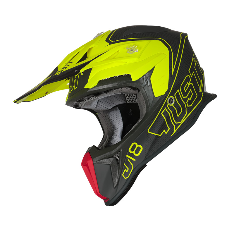 Casco Just-1 J18 Mips Vertigo giallo