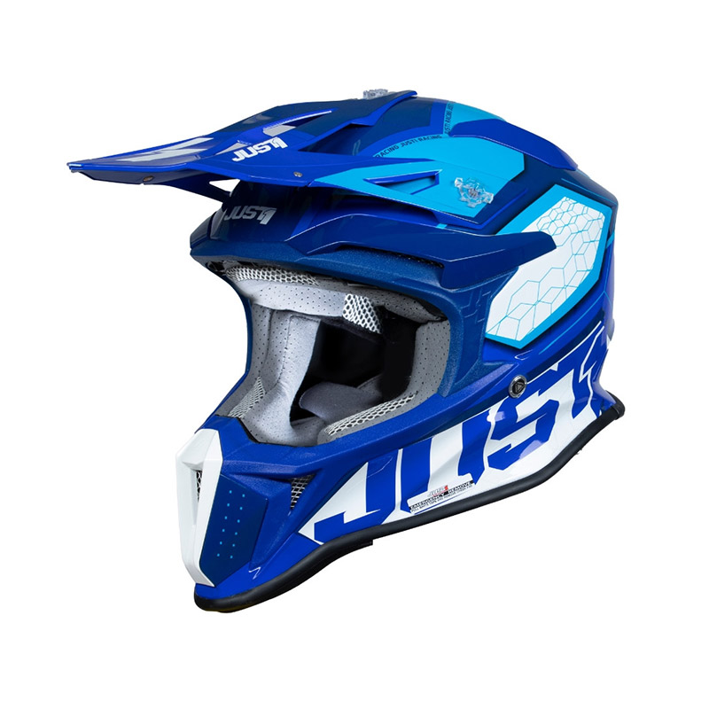 Casco Just-1 J18-F Hexa blu