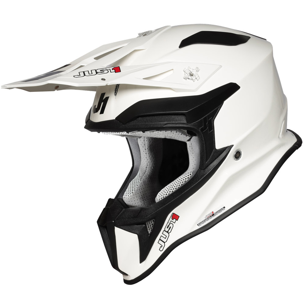 Casco Just-1 J18 Solid bianco