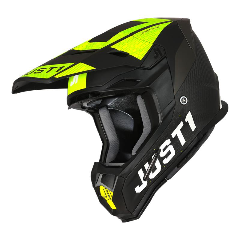 Just-1 J22 3k Carbon Adrenaline Helmet Yellow