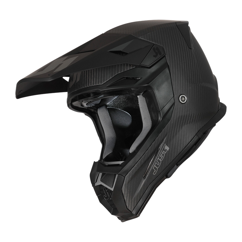 Just-1 J22 3K Carbon Solid Helm schwarz matt
