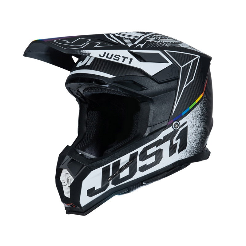 Casco Just-1 J22 3K Carbon 2206 Speedside bianco