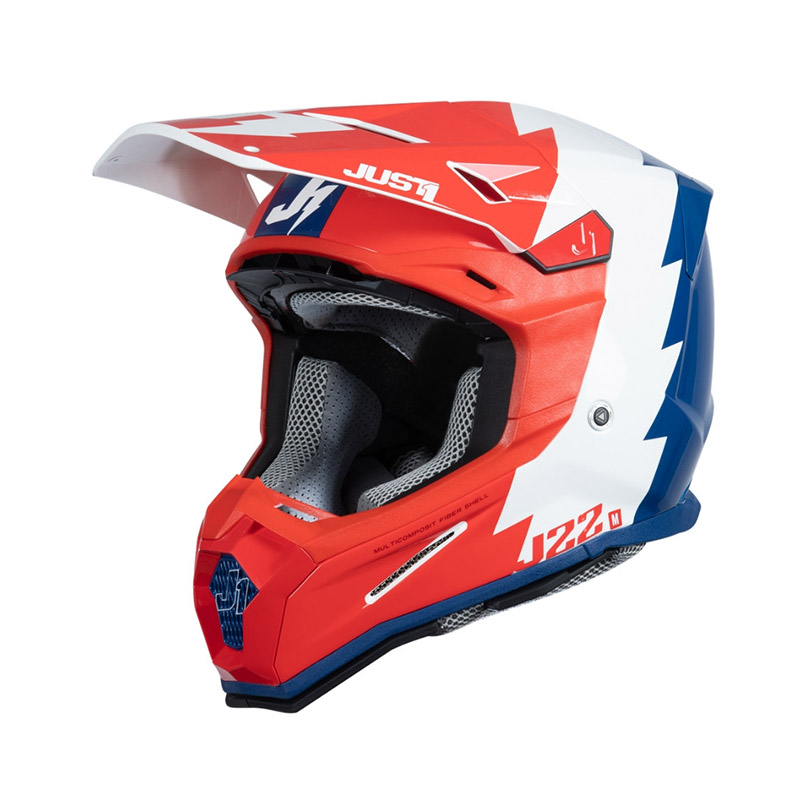 Casco Just-1 J22-F 2206 Revolt rosso blu bianco