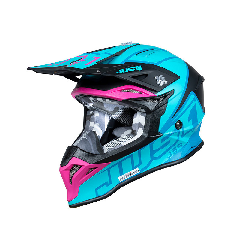 Casco Just-1 J39 Thruster blu fuchsia