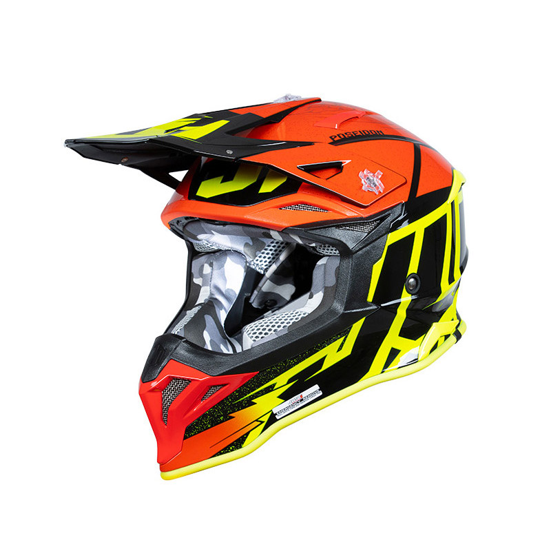 Casco Just-1 J39 Poseidon rosso