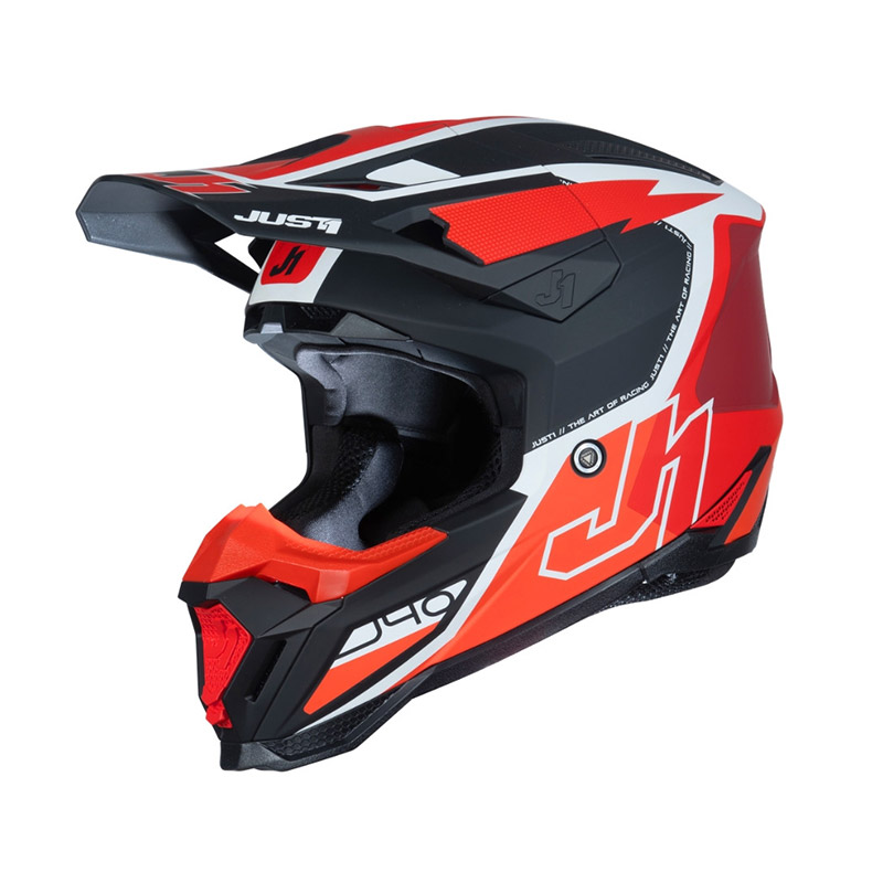 Casco Just-1 J40 Flash rosso