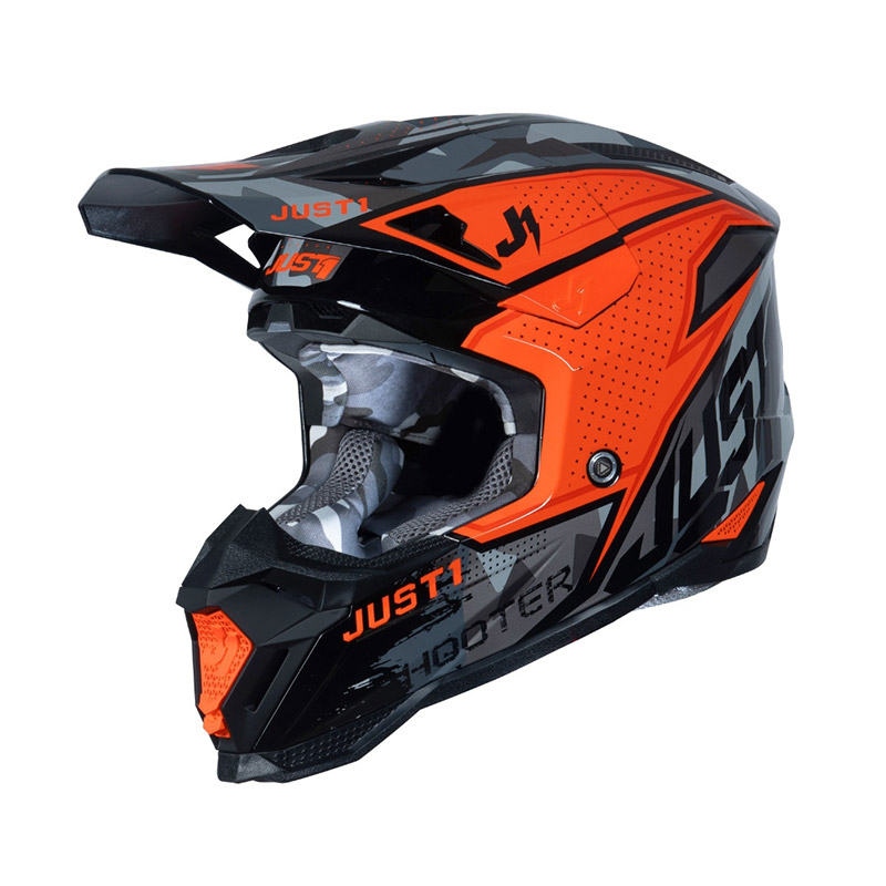 Casco Just-1 J40 Shooter arancio