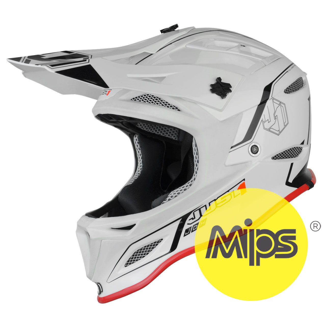 JUST-1 JDH ELEMENTS Mips Downhill bianco nero