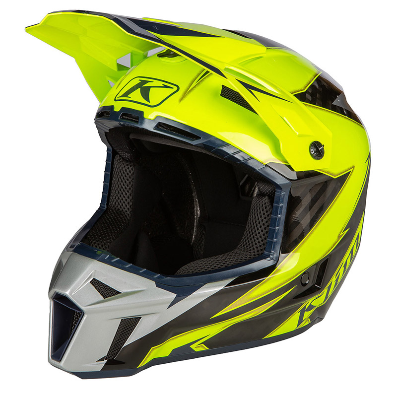 Casco Klim F3 Carbon lightning hi vis