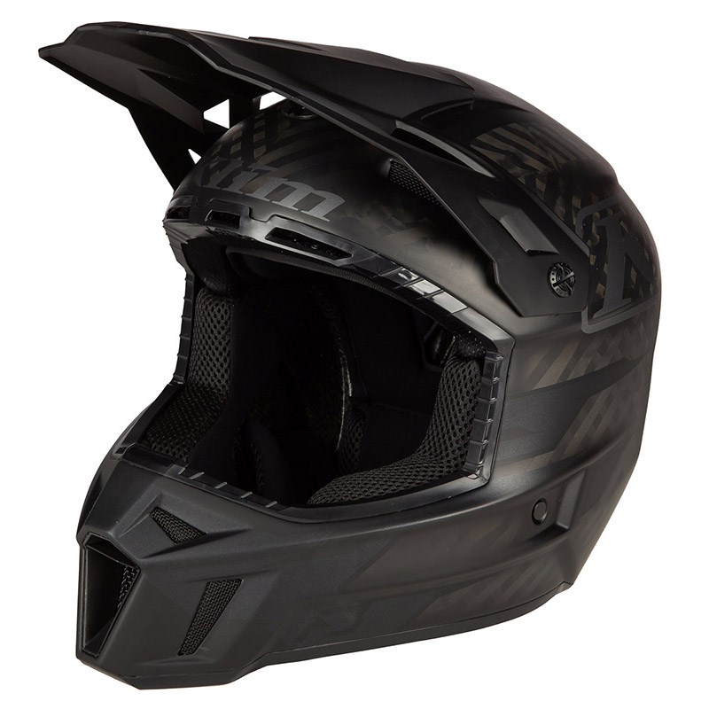 Casco Klim F3 Carbon nero opaco