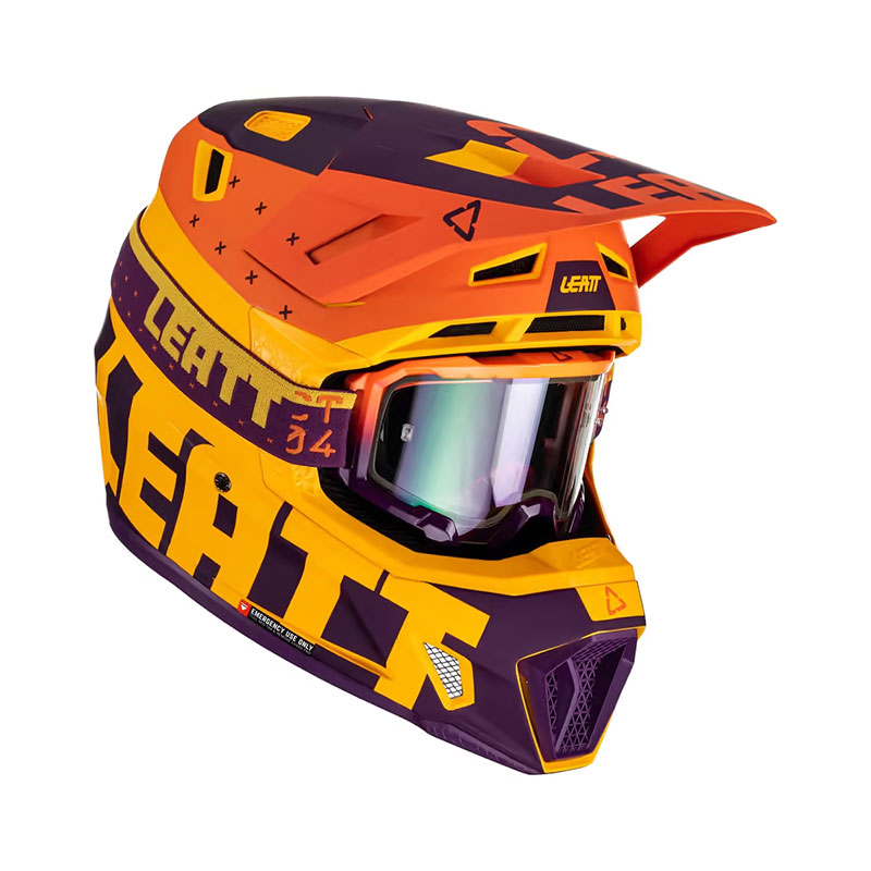 Leatt 7.5 2023 Helmet Yellow Purple