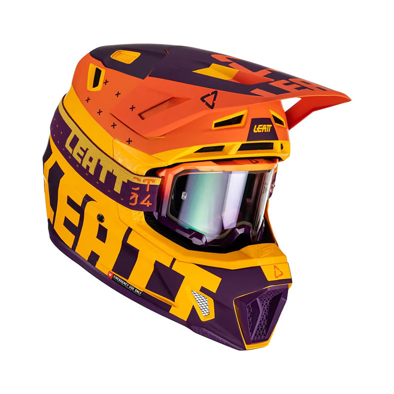 Casco Leatt 7.5 2023 giallo viola