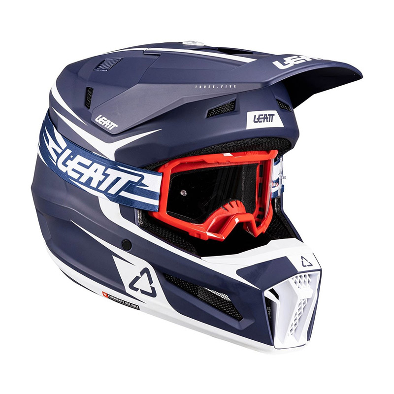 Casque Leatt Kit Moto 3.5 JR V26 bleu