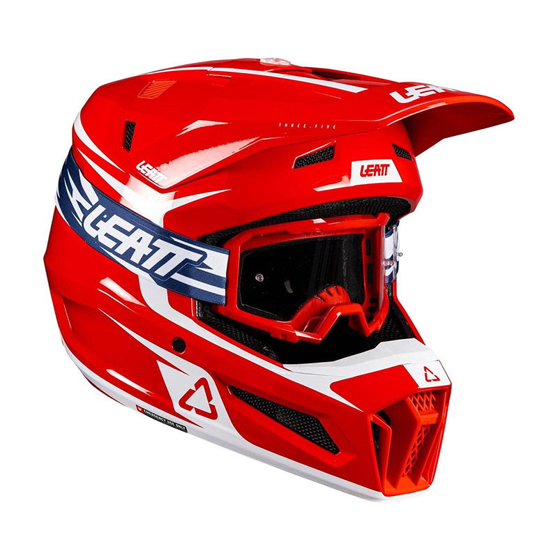 Casque Leatt Kit Moto 3.5 JR V26 rouge