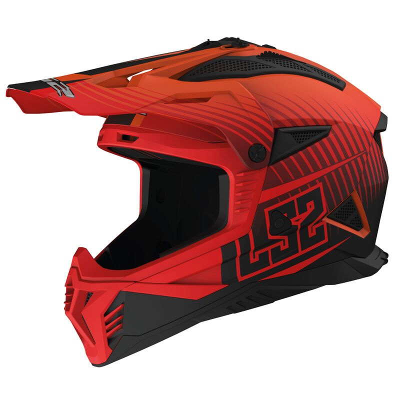 Casco LS2 MX708 Fast 2 Duck arancio opaco