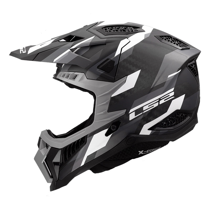 Casque LS2 MX703 X-Force Phantom gris mat