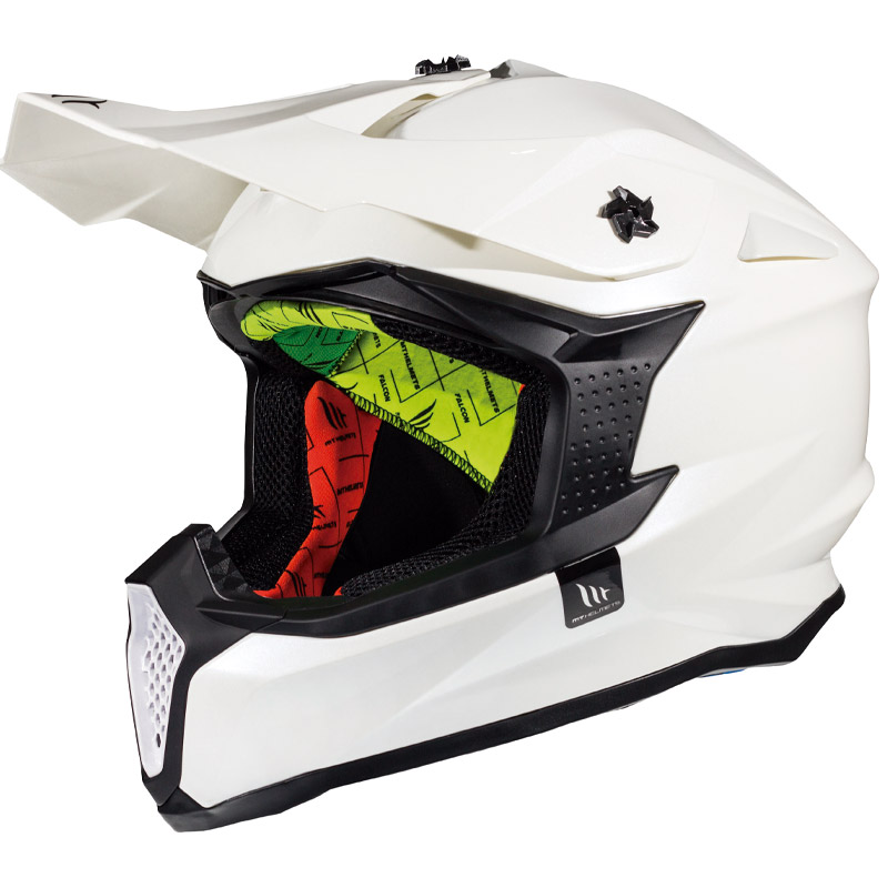 Mt Helmets Falcon Solid A0 blanco