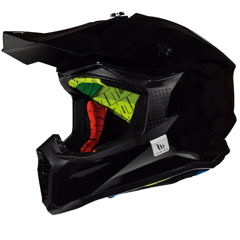 Casco Moto Trial MT Helmets DISTRICT Solid A5 Rosso Opaco Vendita