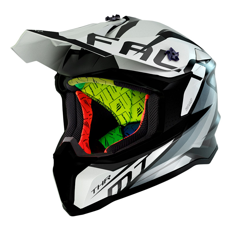 Casco MT Helmets Falcon THR B2 bianco opaco