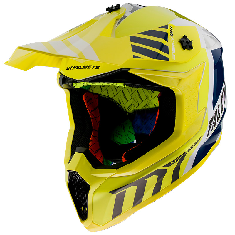 Casco Mt Helmets Falcon Warrior A3 amarillo