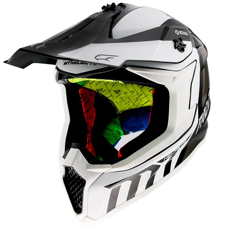 Casco Mt Helmets Falcon Warrior B0 bianco